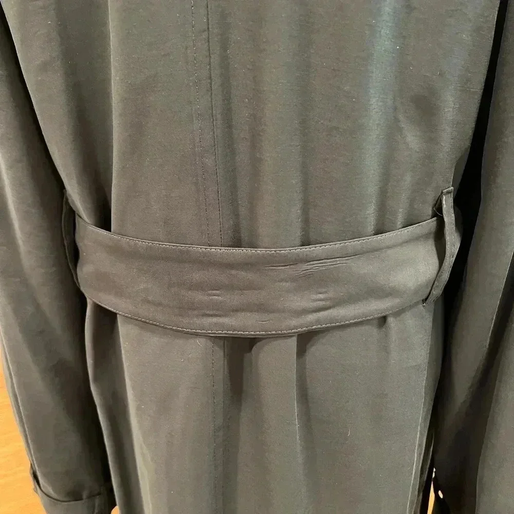 LITA by Ciara Elevate Trench Coat Black Size Medium - Picture 8 of 9